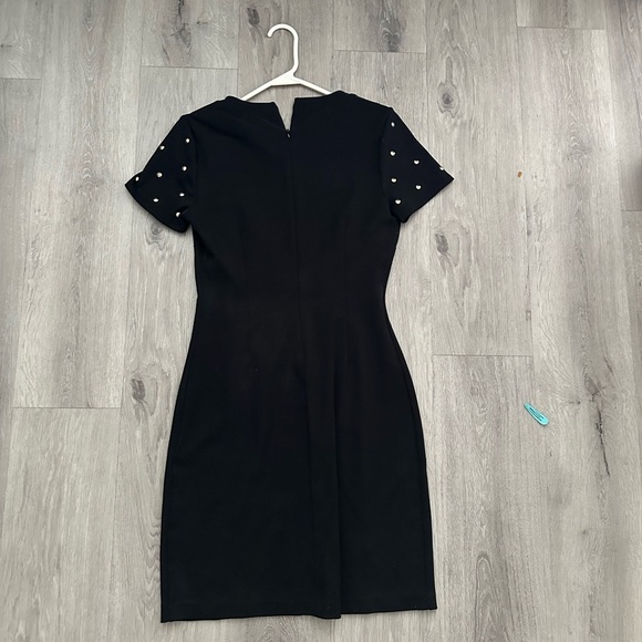 Michael Kors Black Mini Dress with Gold Accents - Picture 3 of 5